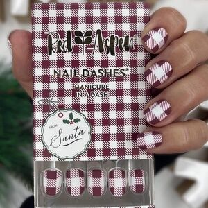 Sassy Santa’s Scarf - Red Aspen Nail Dashes